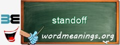 WordMeaning blackboard for standoff